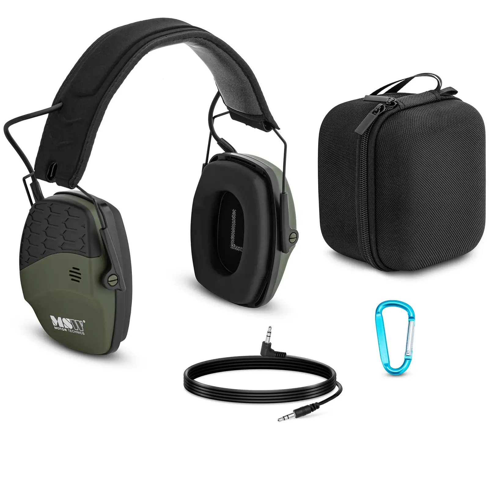 Høreværn med Bluetooth - dynamisk ekstern støjkontrol - grøn
