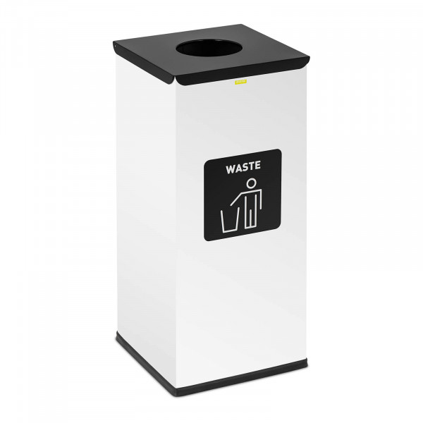 Brugt Affaldsbeholder til restaffald - 60 l - hvid