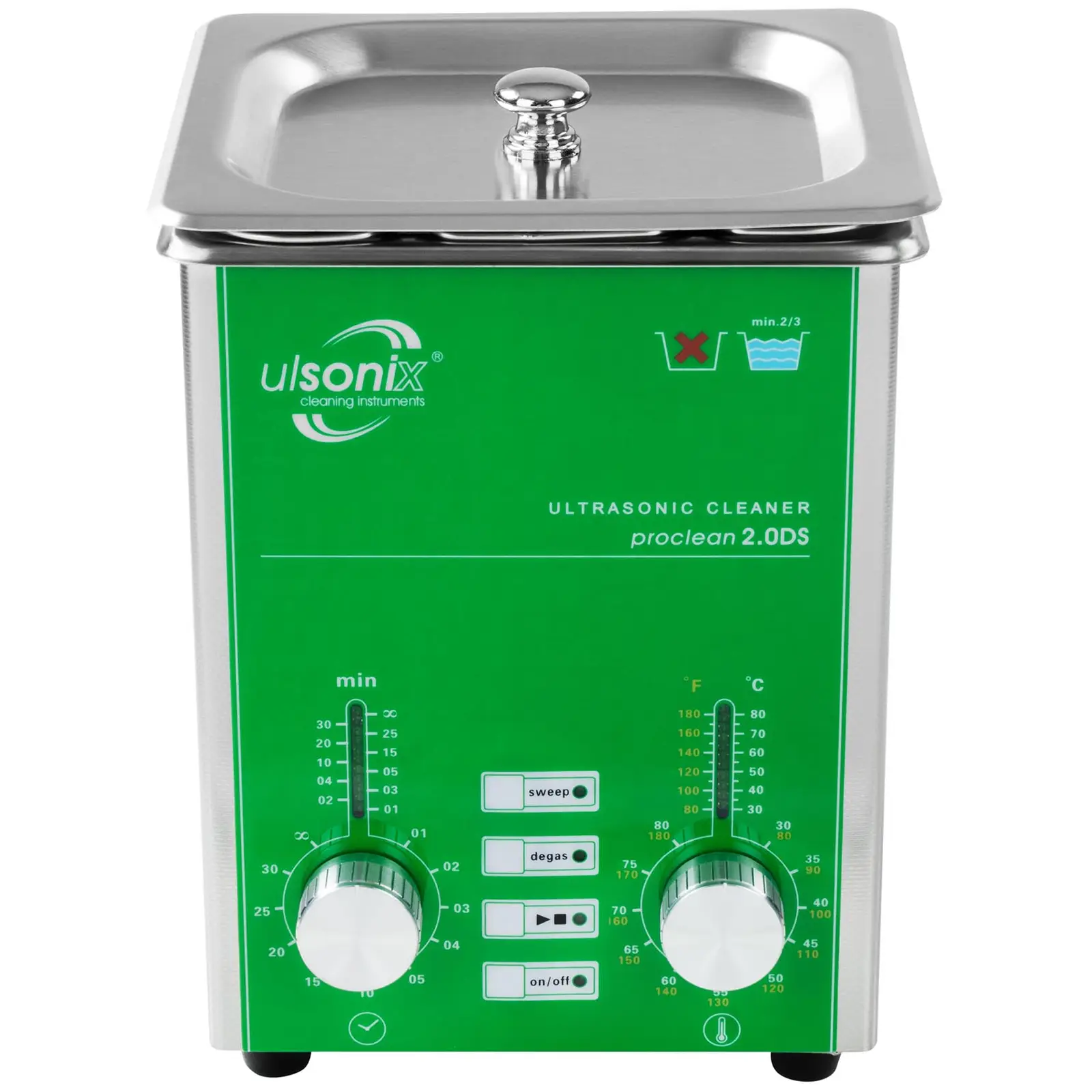 Ultralydsrenser - 2 liter - degas - sweep