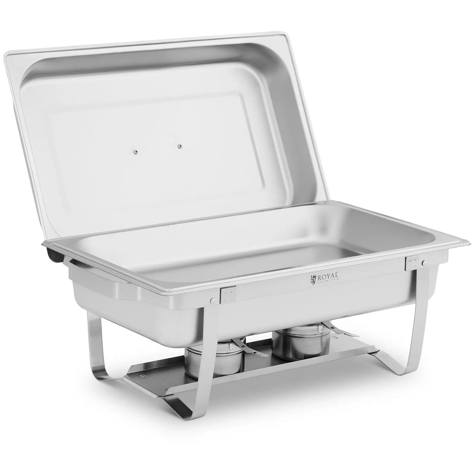 Chafing dish - GN 1/1 - 9 l - 2 brændere - 500 x 300 x 60 mm - Royal Catering