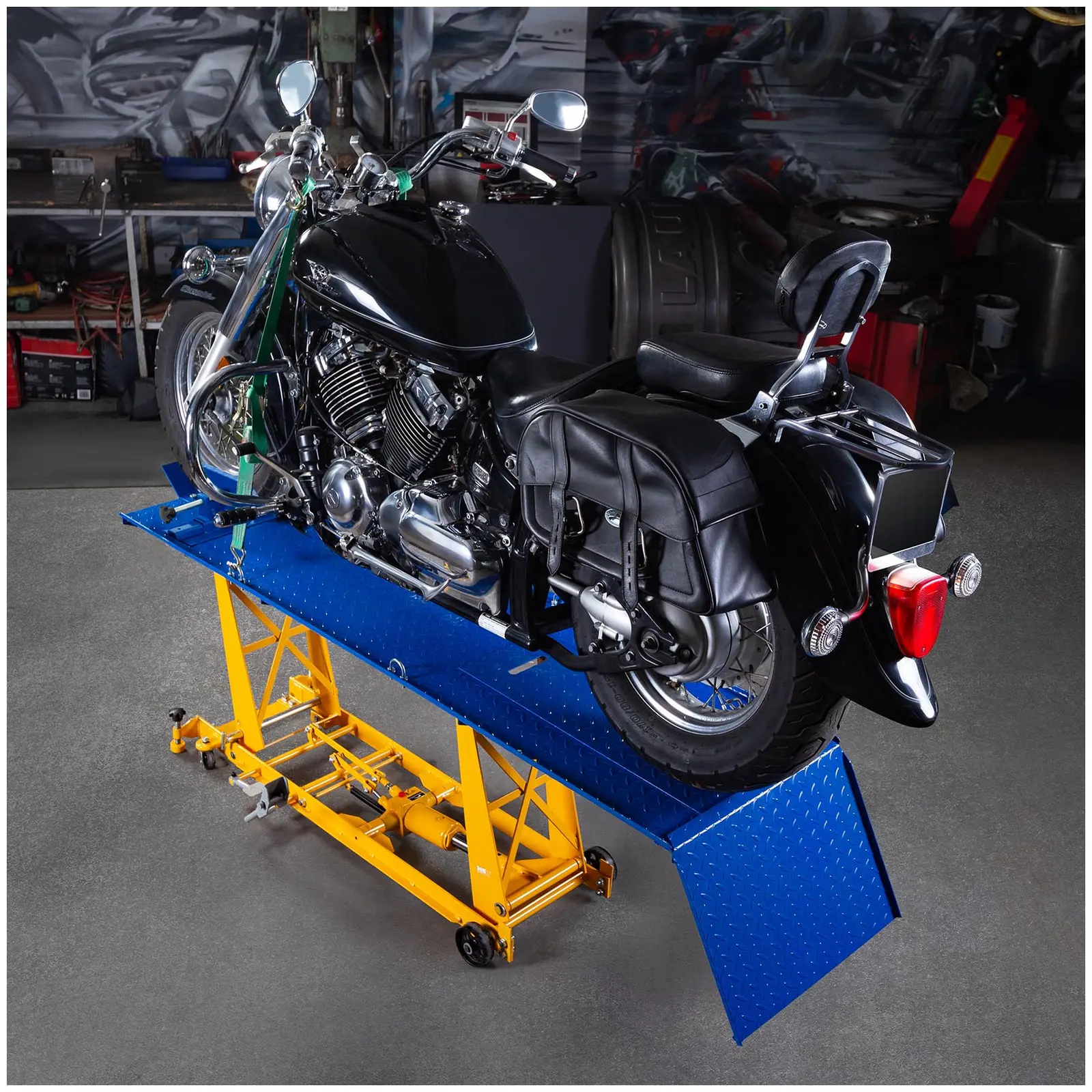 Motorcykellift - 450 kg - 206 x 55 cm
