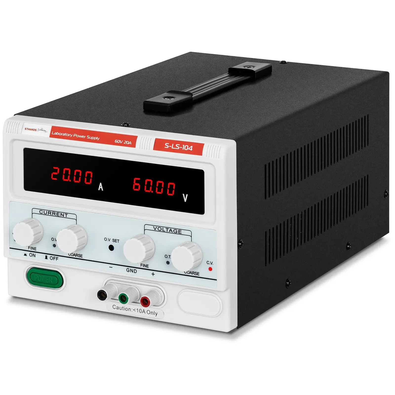 Strømforsyning - 0 - 60 V - 0 - 20 A DC - 1,200 W - 4-cifret LED-display