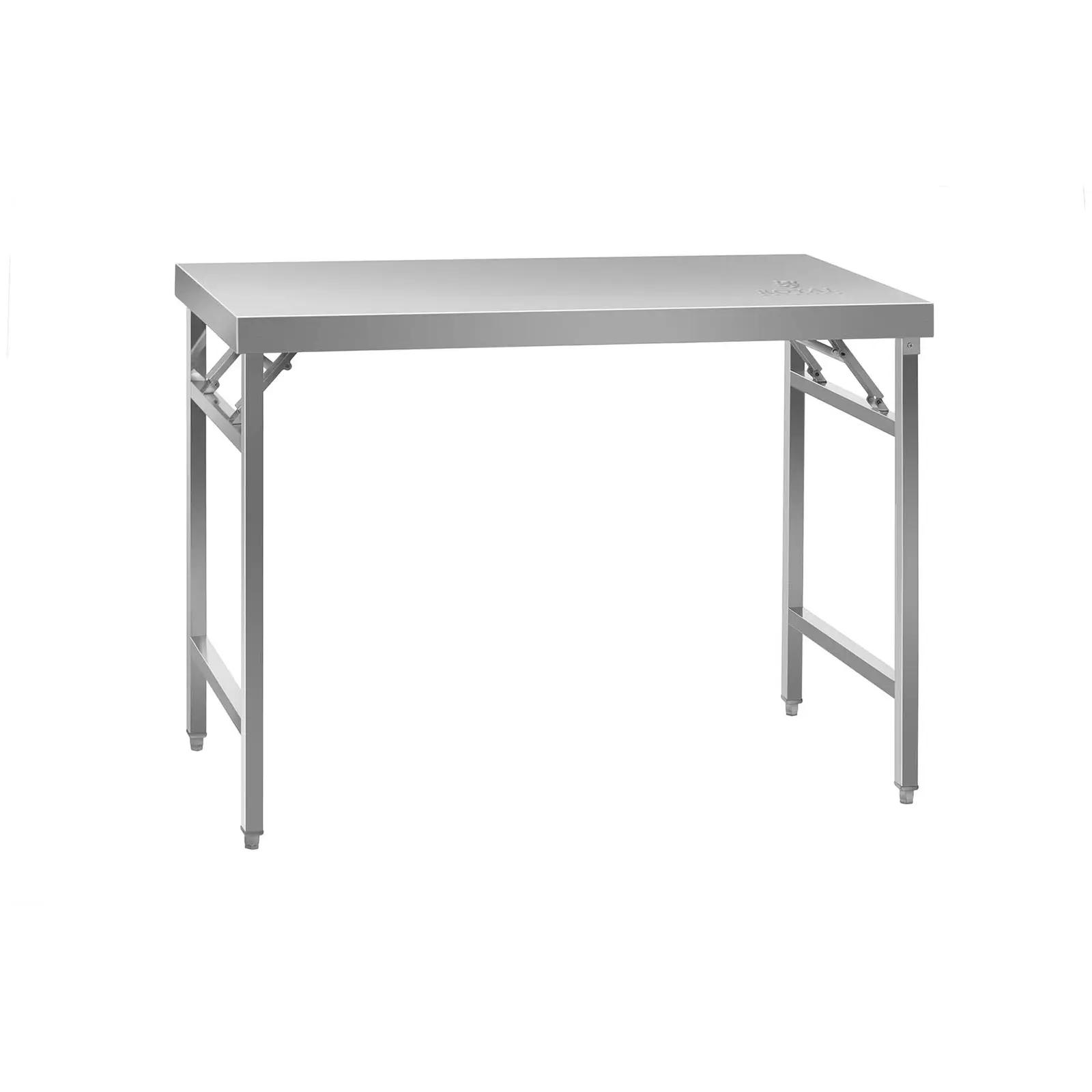 Stålbord - sammenklappeligt - 120 x 60 cm