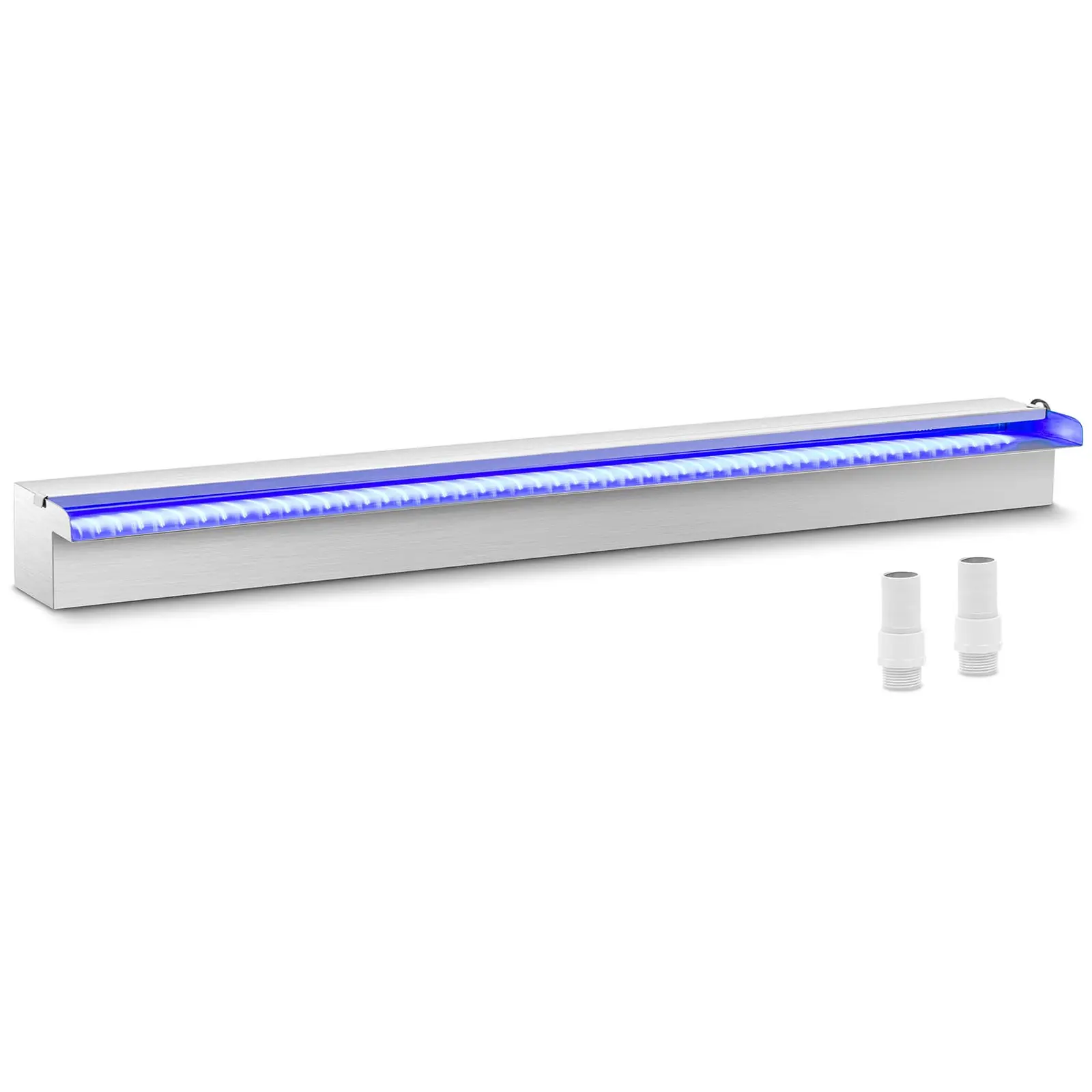 Vandfald til havedam - 90 cm - LED - blåt og hvidt
