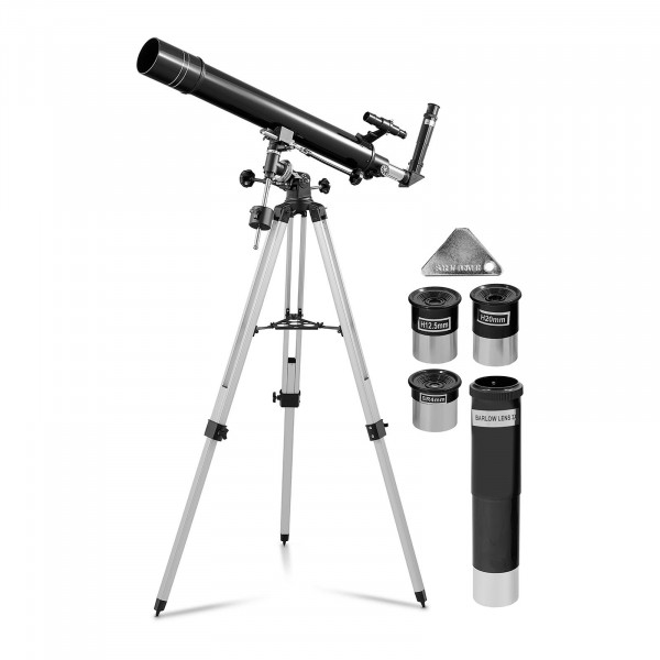 Brugt Teleskop - 80 mm objektiv - 900 mm brændvidde - inkl. stativ