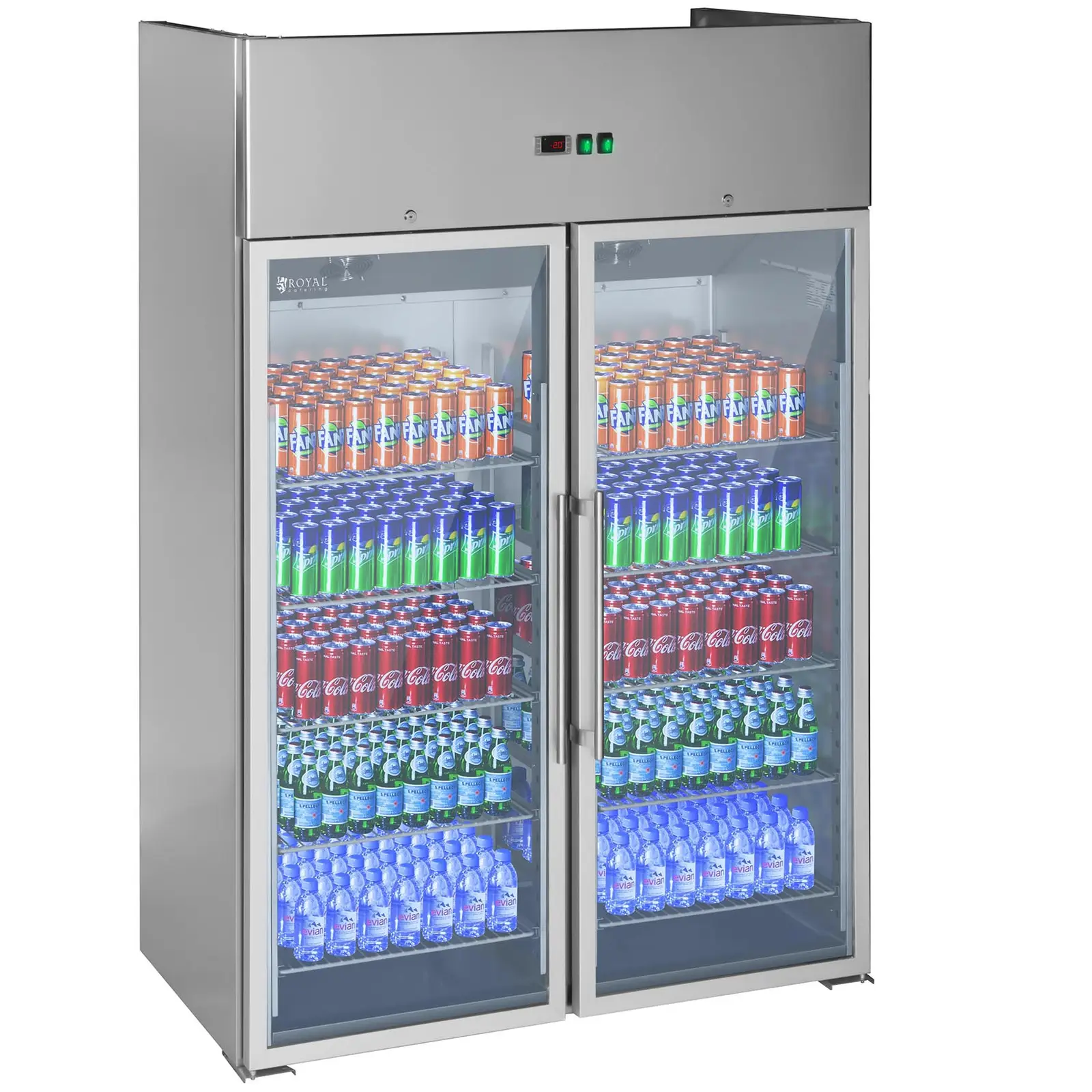 Køleskab med to glasdøre - 984 l