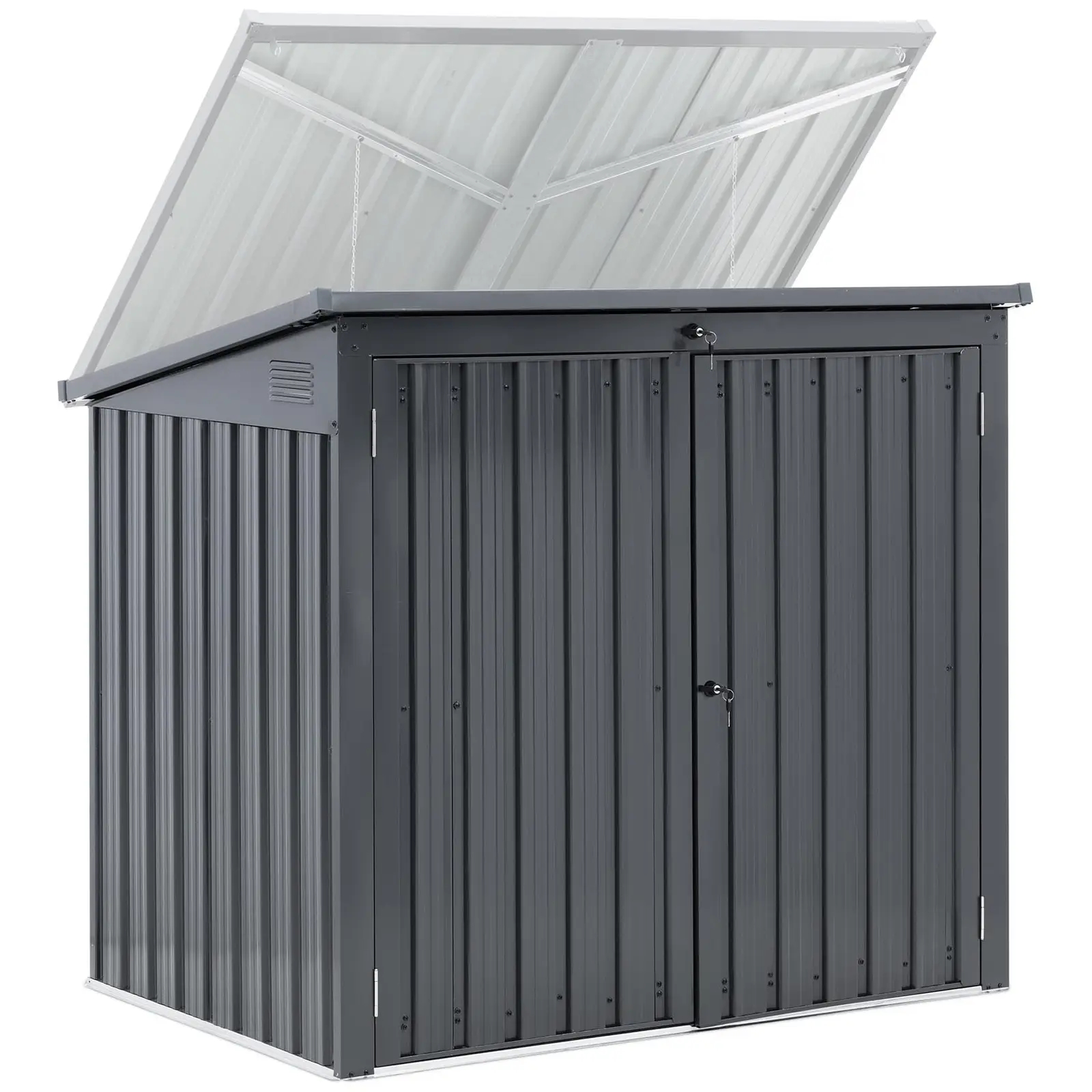 Metal affaldskasse - 2 beholdere (240 L) - kan aflåses