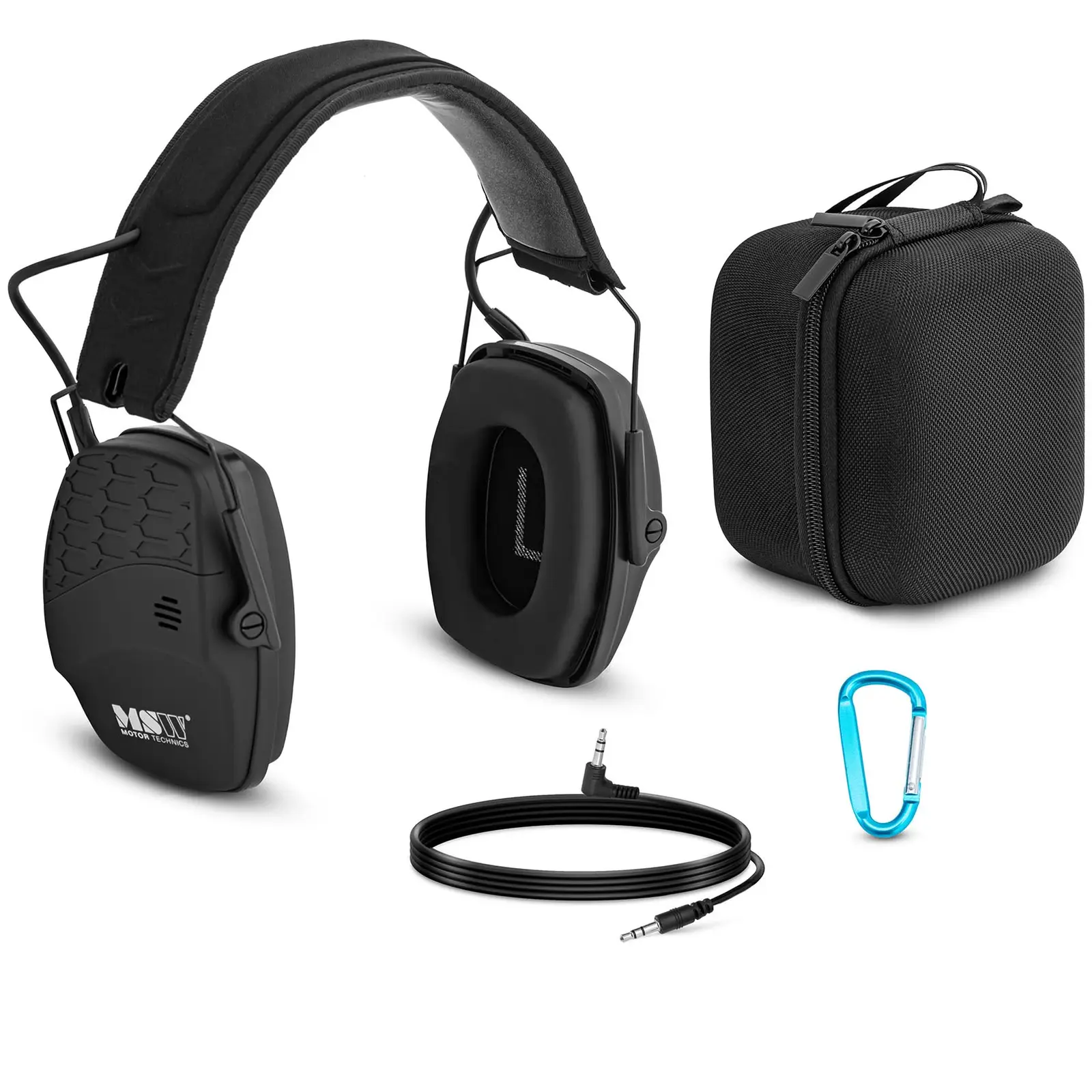 Høreværn med Bluetooth - dynamisk ekstern støjkontrol - sort