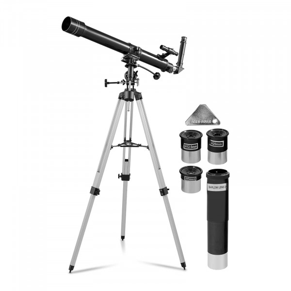 Brugt Teleskop - 70 mm objektiv - 900 mm brændvidde - inkl. stativ