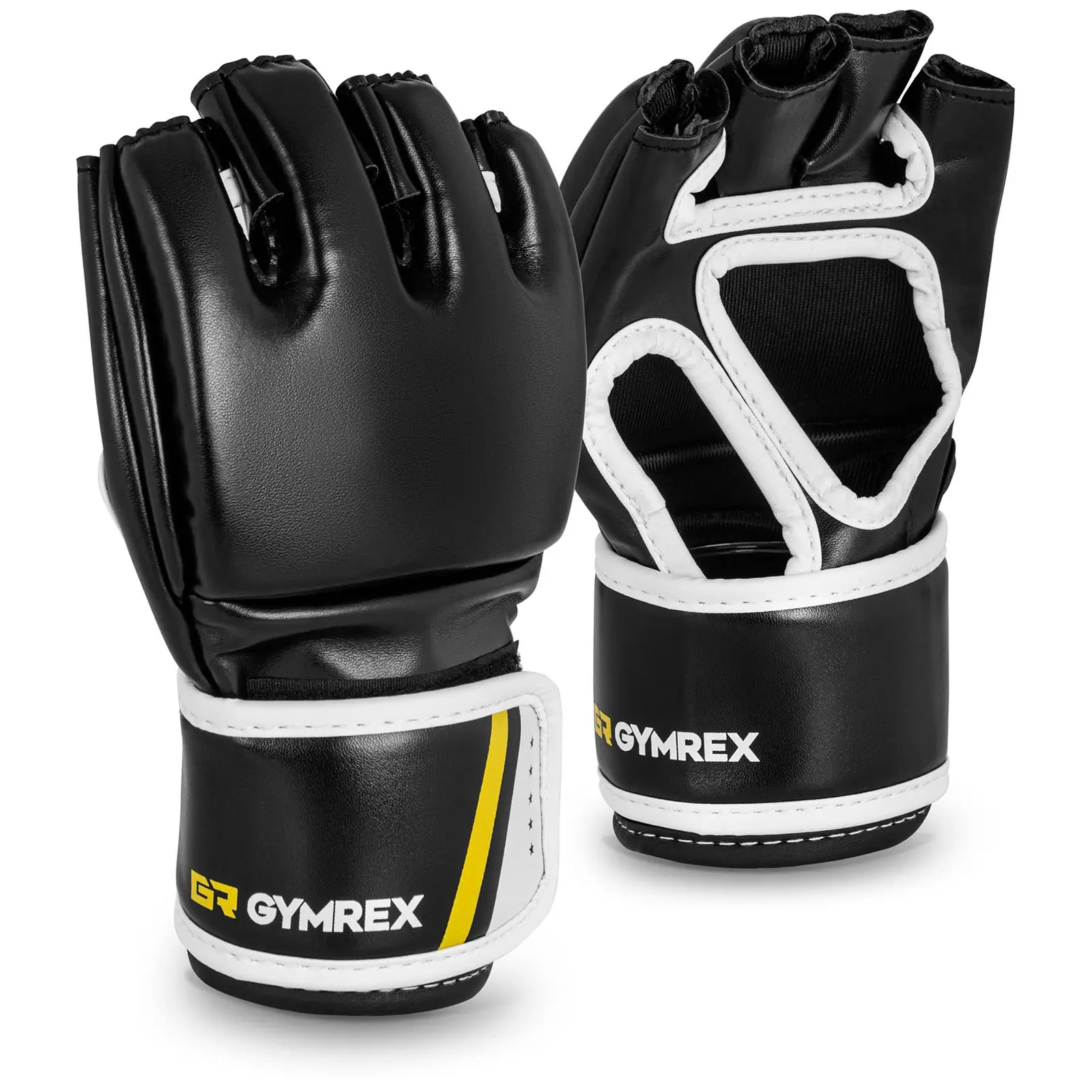 MMA-handsker - str. S/M - sort - uden tommelfingre