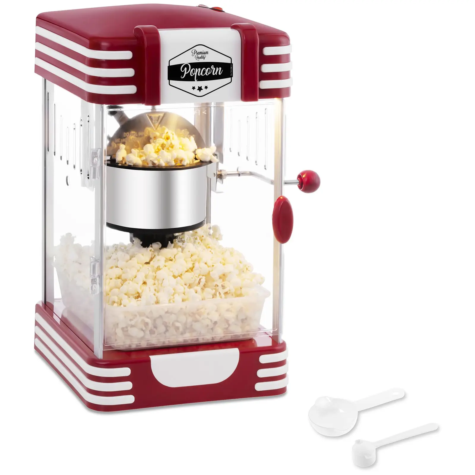 Popcornmaskine 1950'er retro-design - rød