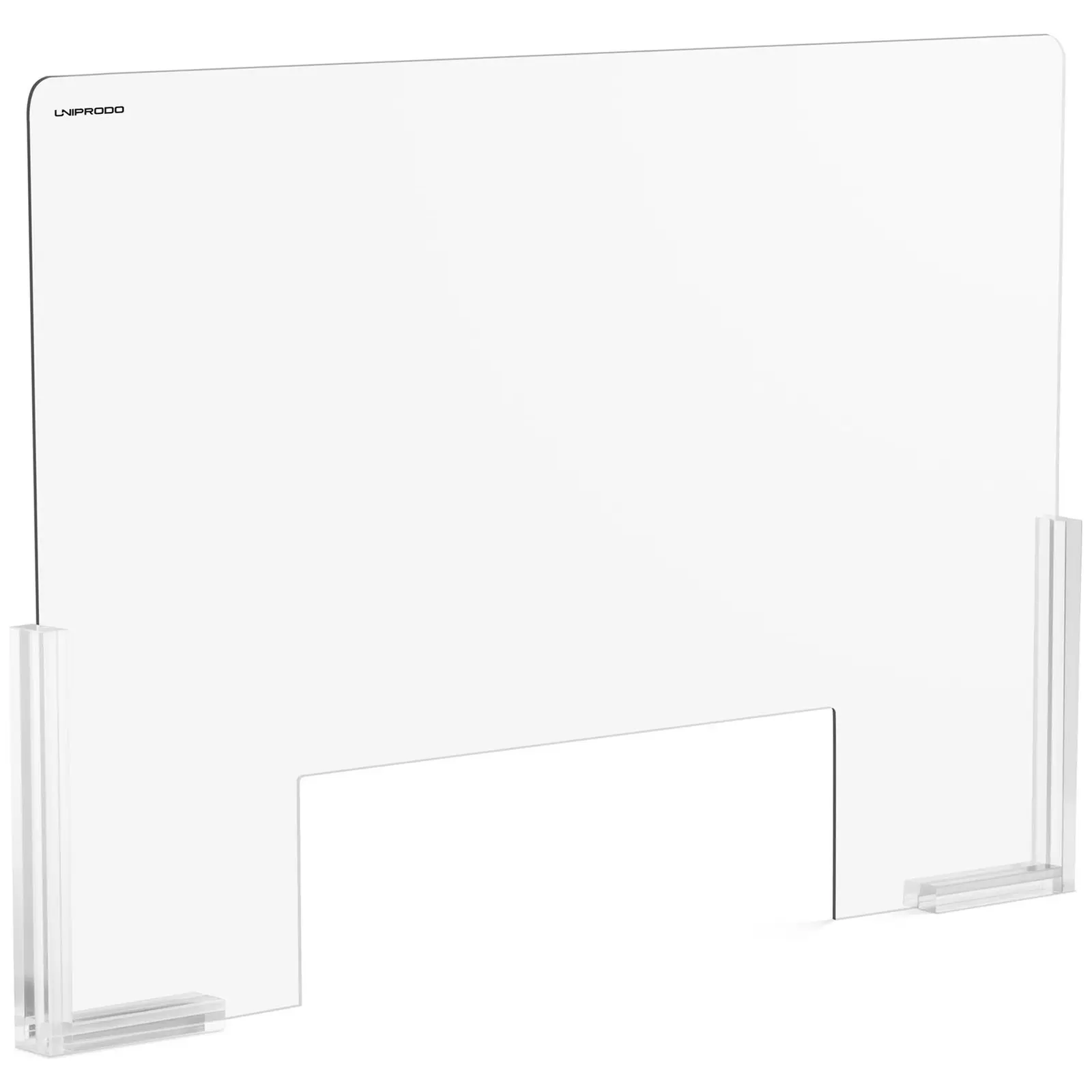 Plexiglas-skærm - 95 x 65 cm - luge 50 x 16 cm