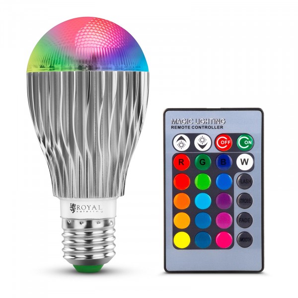 Brugt LED-pære med fjernbetjening - 16 farveindstillinger - 5 W