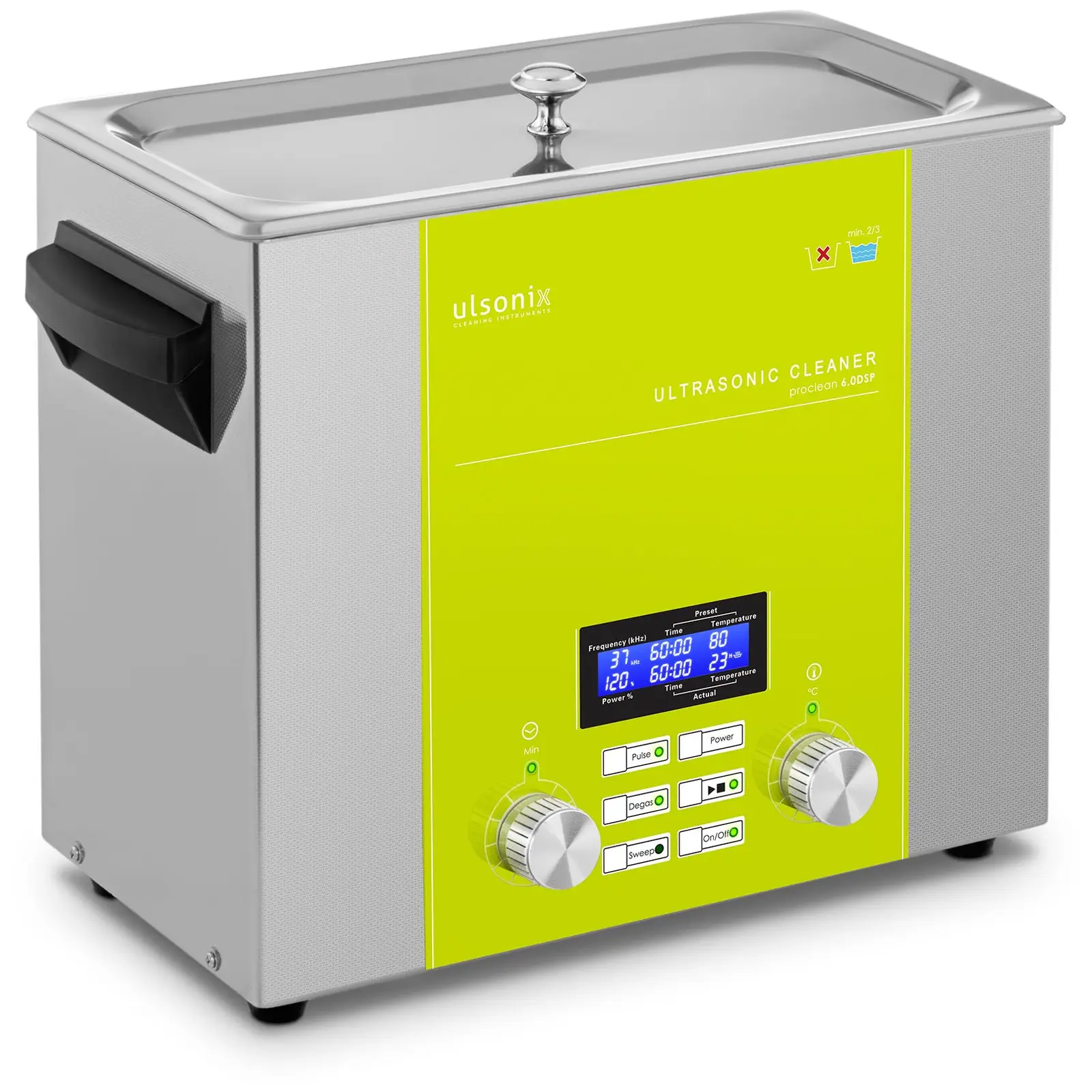 Ultralydsrenser - 6 liter - degas - sweep - impuls