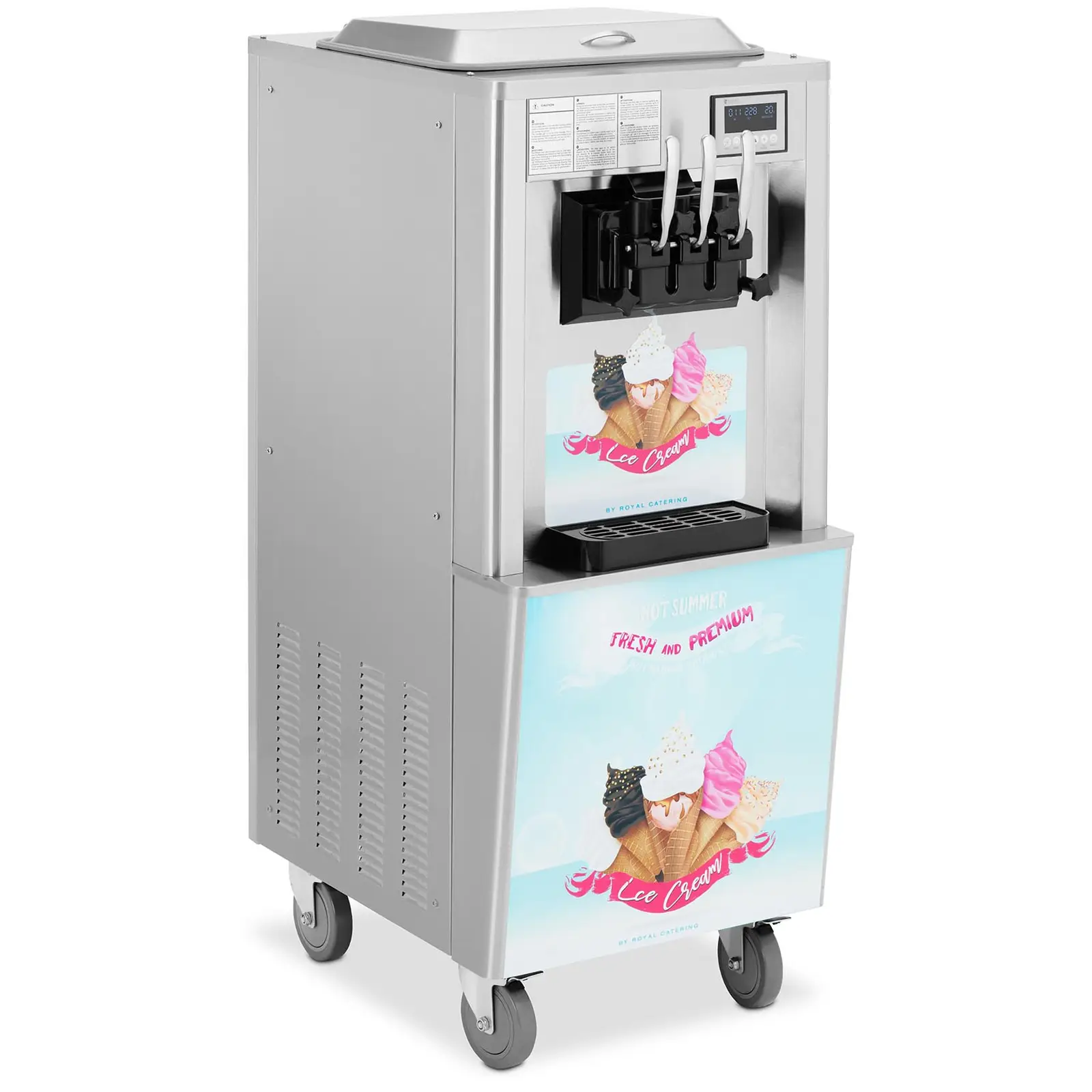 Softicemaskine - 2140 W - 33 l/t - 3 smagsvarianter - Royal Catering
